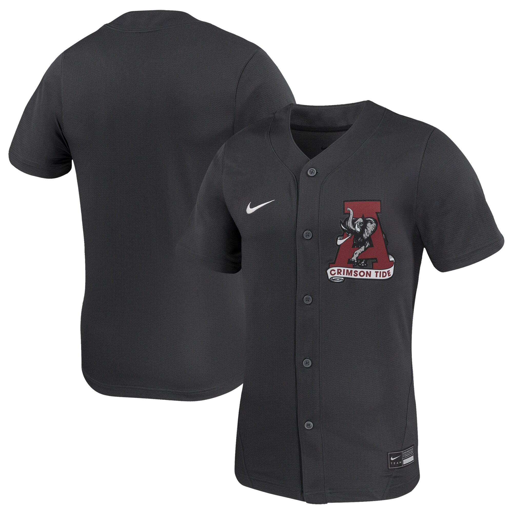 [DDG] Alabama Crimson Tide Unisex Replica Softball Jersey - Anthracite