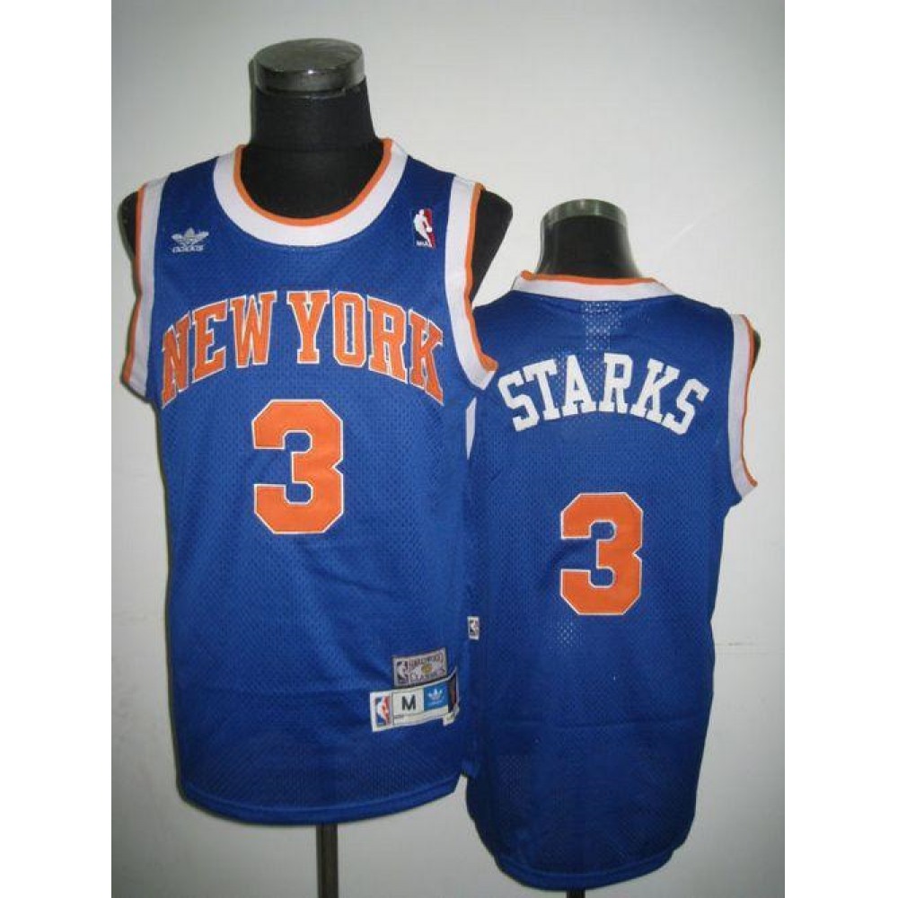 Fan Favorite Authentic Men's NY Knicks #3 John Blue Basketball Jersey