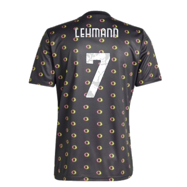 2024-2025 Old Lady Pre-match Shirt (black) (lehmann 7) - Supporter Edition