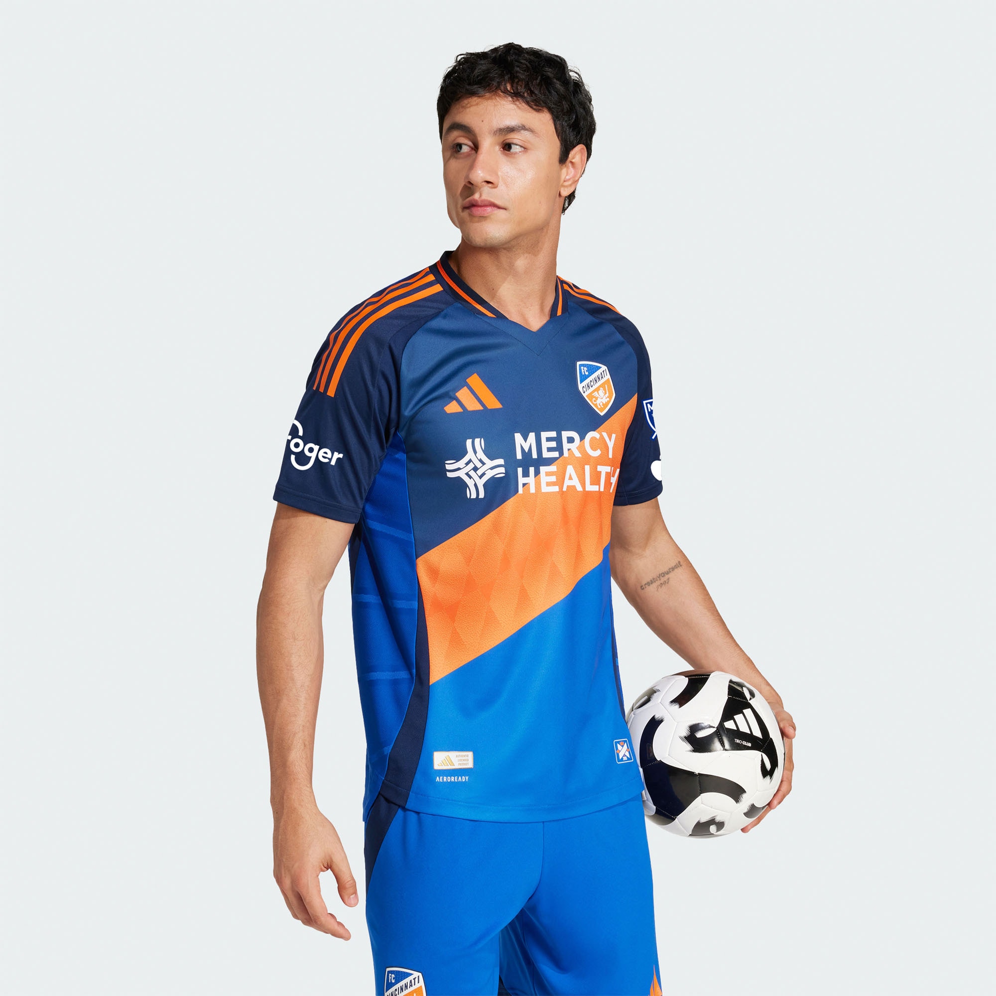 [LK] Women's FC Cincinnati 2025 Orange and Blue Legacy Kit Authentic Jersey - Blue