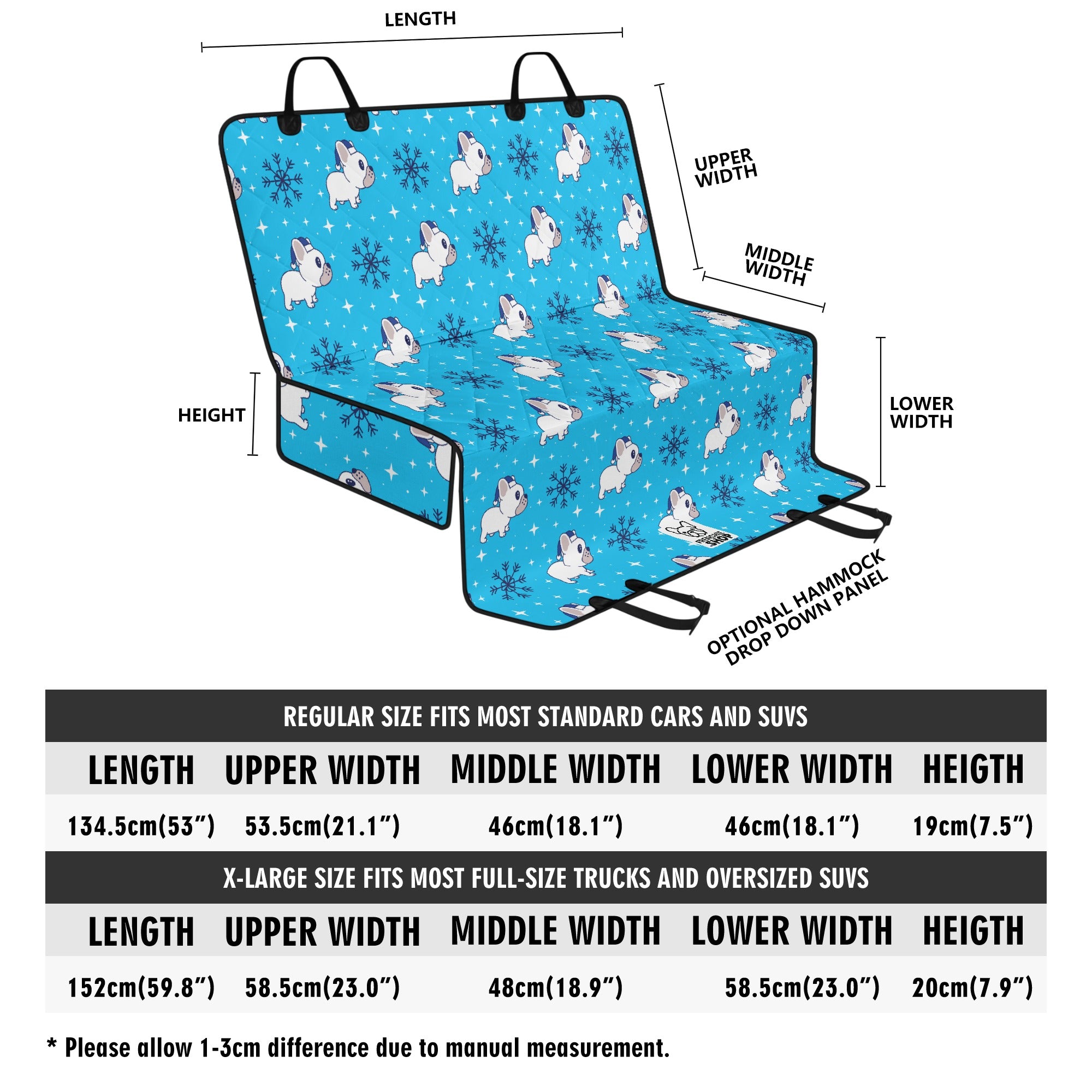 French Bulldog Teeny Car Pet Seat Covers For French Bulldog Durable Dog Item