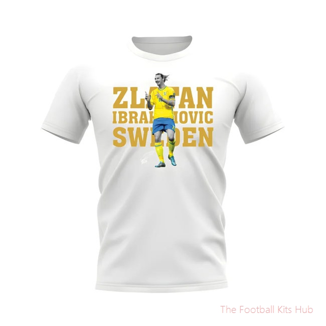 Zlatan Ibrahimovic Sweden Player Tee (White)