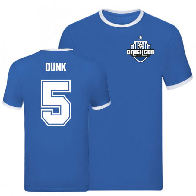 Licensed Lewis Dunk Brighton Ringer Tee (Blue) Perfect Fit