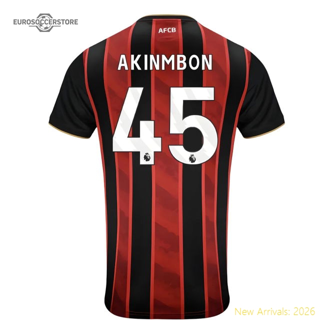 2025-2026 Bournemouth Home Shirt (akinmbon 45) - Unbeatable Value