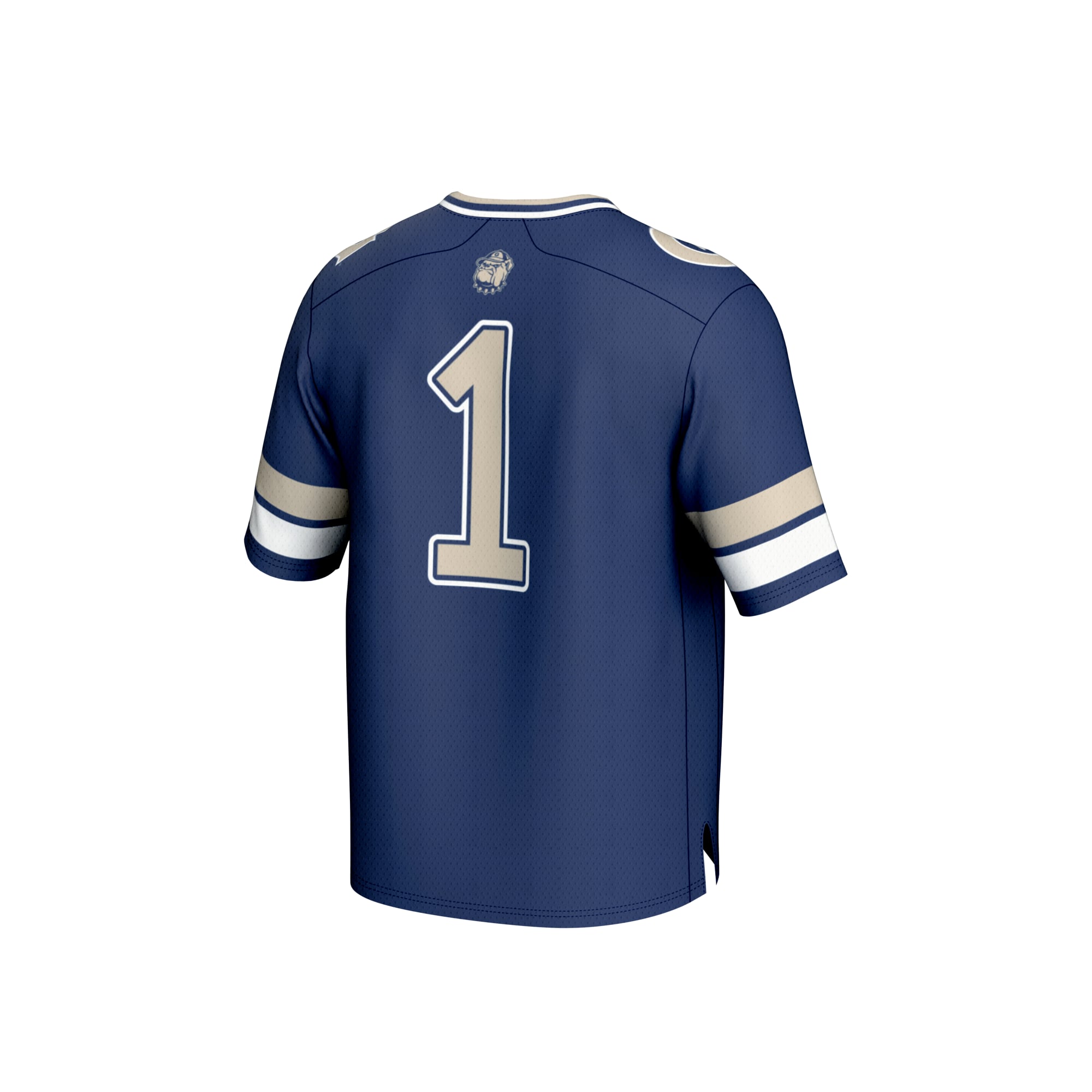 Youth #1 Navy Georgetown Hoyas Lightweight Collegiate Football Fashion Jersey