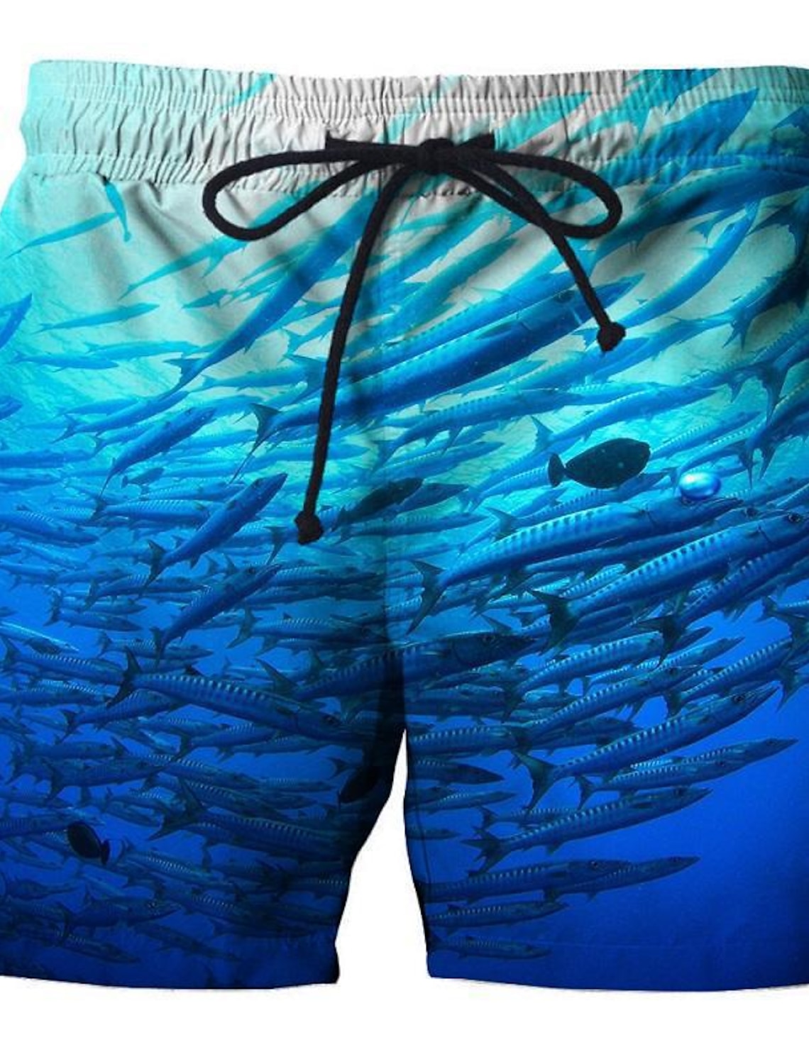 Men's Graphic Prints Fish Swim Trunks Swim Shorts Board Shorts Mid Waist Fashion Streetwear Casual Daily Outdoor Holiday Drawstring Pocket Elastic Waist Designer Clothing Apparel