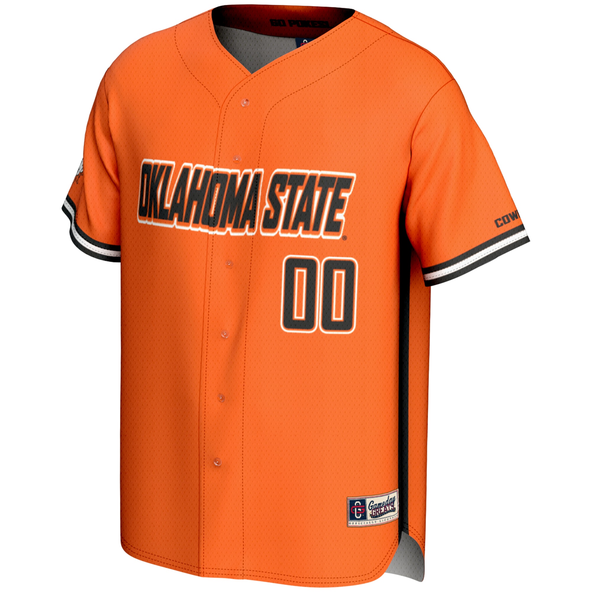 [NJP] Oklahoma State Cowboys GameDay Greats NIL Pick-A-Player Lightweight Baseball Jersey - Orange