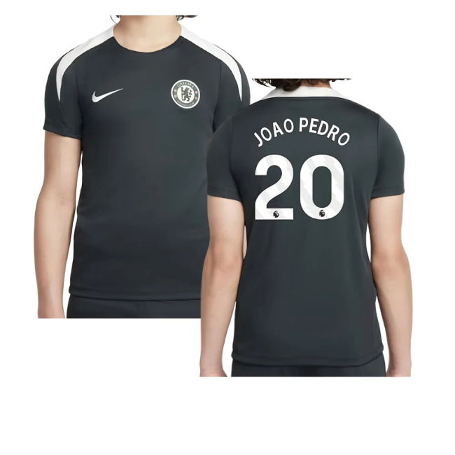 Chelsea Chelsea Strike Training Shirt Green Kids Joao Pedro #20 Pr...