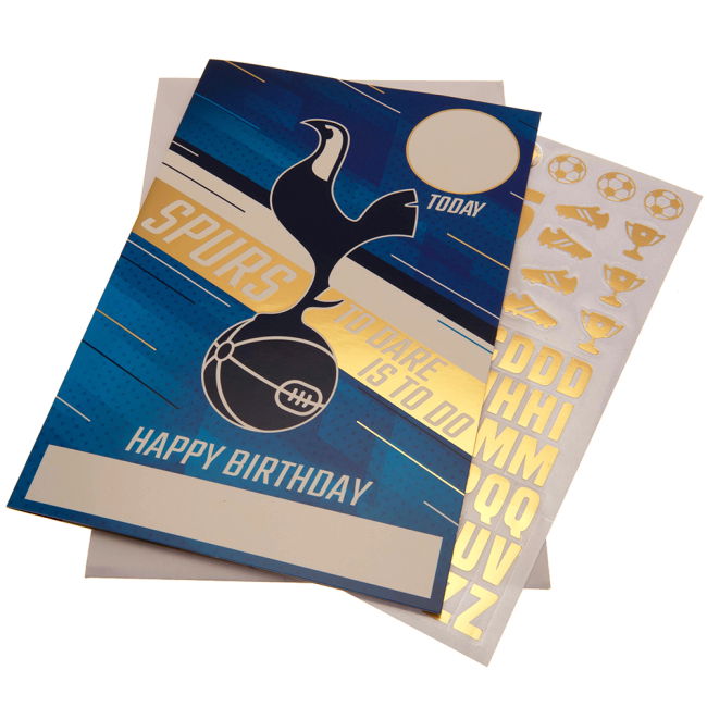 Tottenham Hotspur FC Birthday Card With Stickers (Fan Favorite)