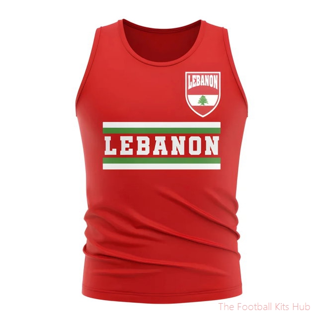 Lebanon Core Football Country Sleeveless Tee (Red)