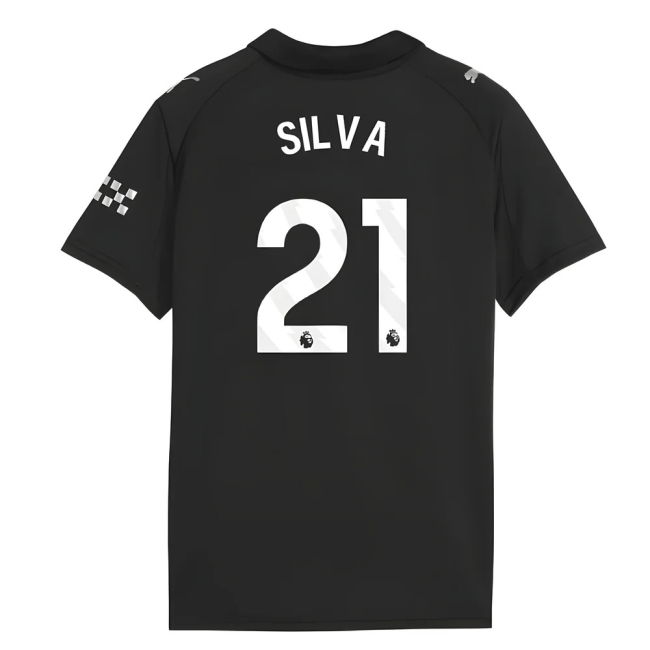 Silva 21 Man City First Team Supporter Kit - Kids Version