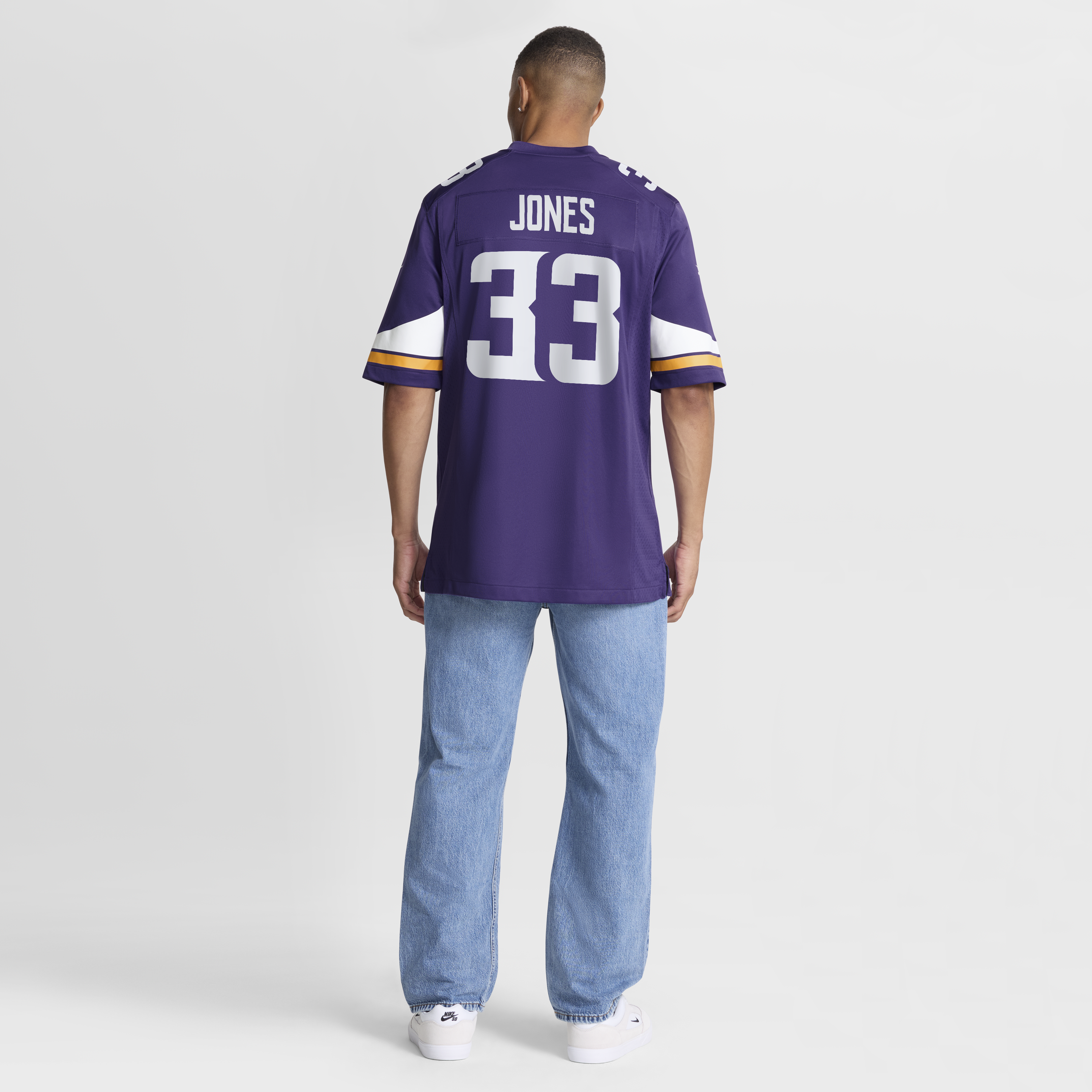 [LK] Aaron Jones Minnesota Vikings Game Player Jersey - Purple
