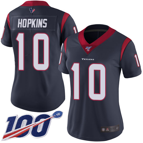 NFL H T Texans #10 DeAndre Hopkins Navy Limited Jersey - Authentic ...
