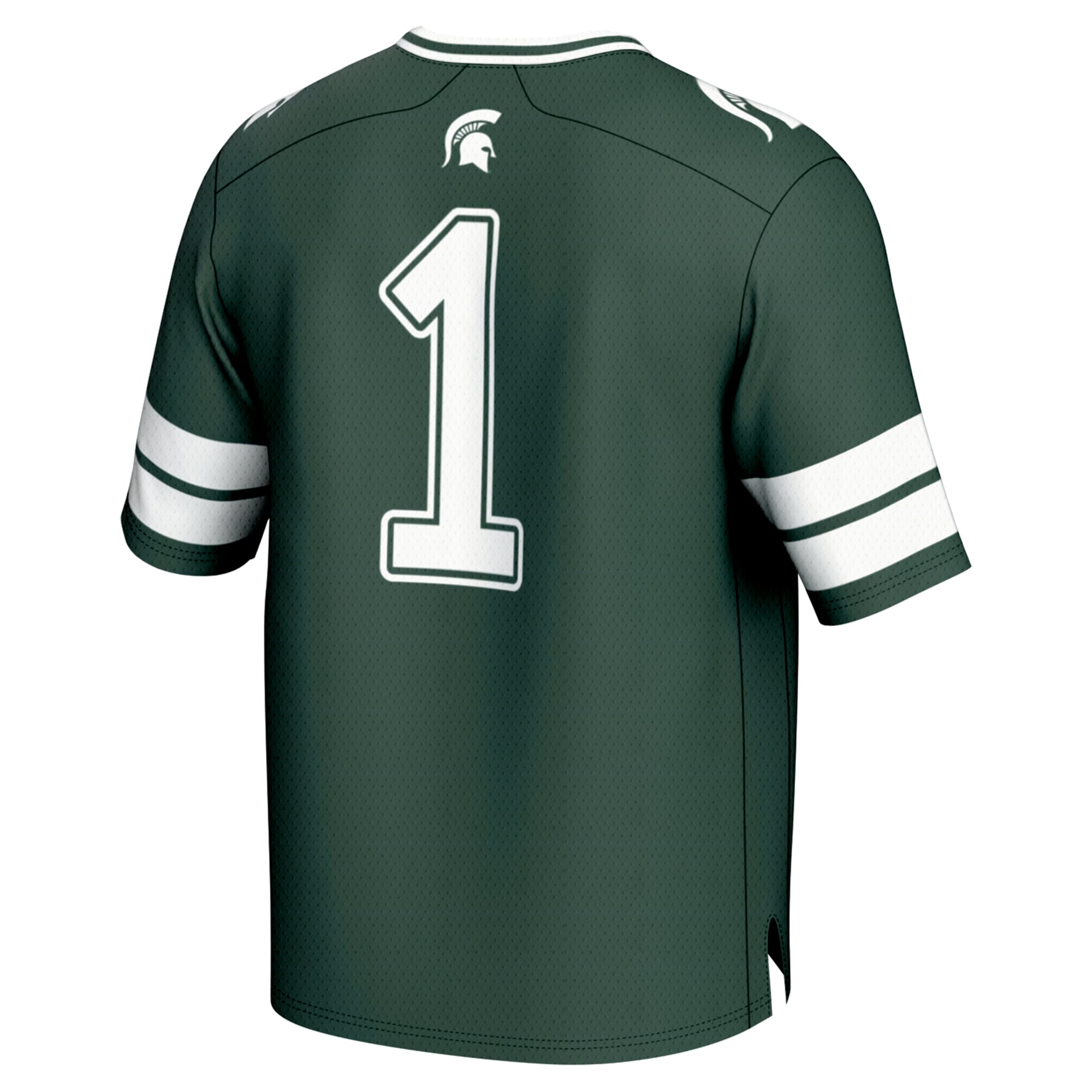 Unisex #1 Green Michigan State Spartans Lightweight Collegiate Football Fashion Jersey