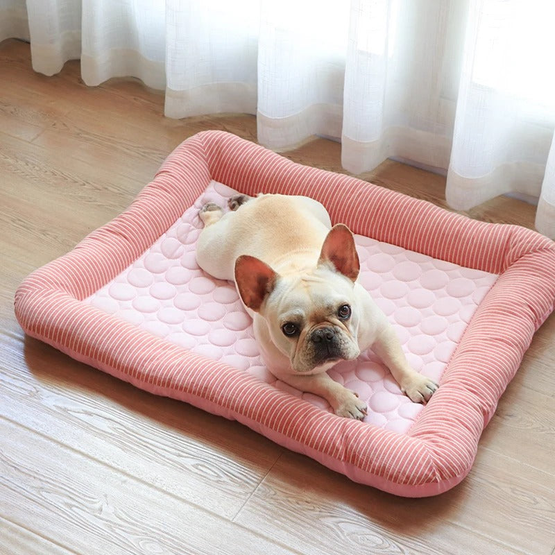 FurChill Frenchie Breathable Dog Bed – Cooling Mat with Non-Slip Base for Hot Days