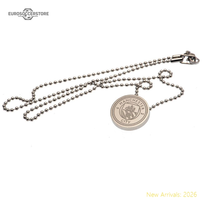 Premium Manchester City Fc Stainless Steel Pendant & Chain - Premium