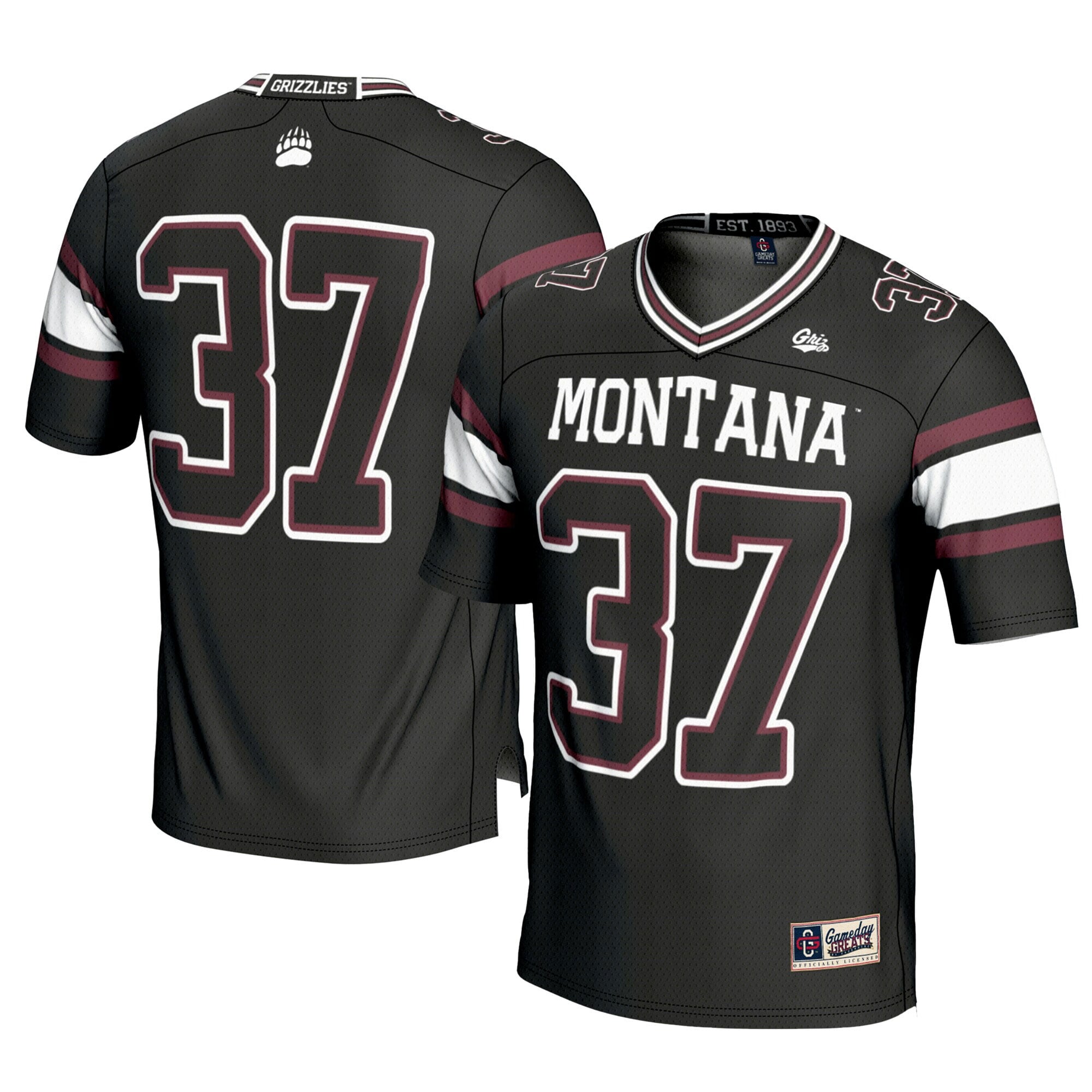 [DDG] Montana Grizzlies GameDay Greats Youth Football Jersey - Black