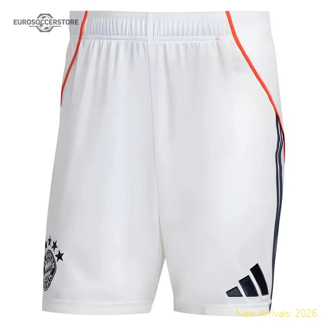 Best-Selling 2025-2026 Bayern Munich Away Shorts (White)