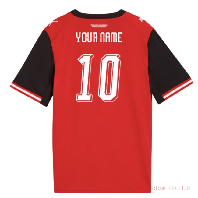2026-2027 Austria Home Shirt (Kids) (Your Name)