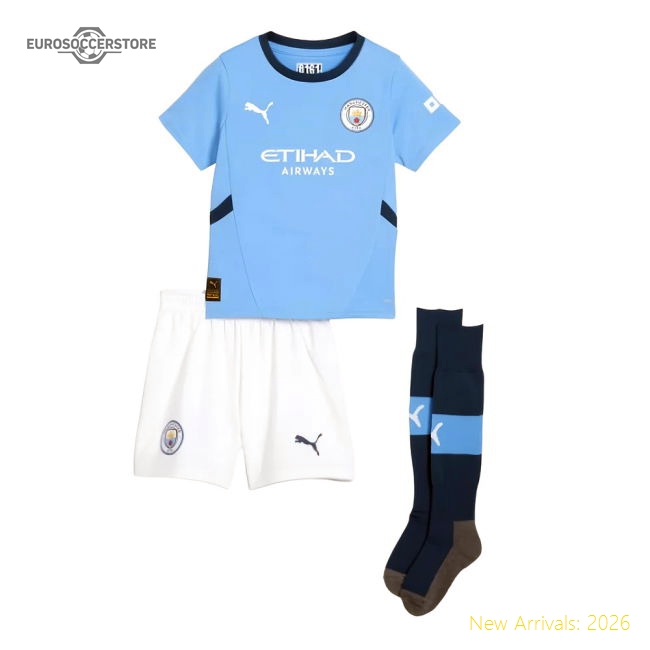 2024-2025 Man City Home Mini Kit (De Bruyne 17)
