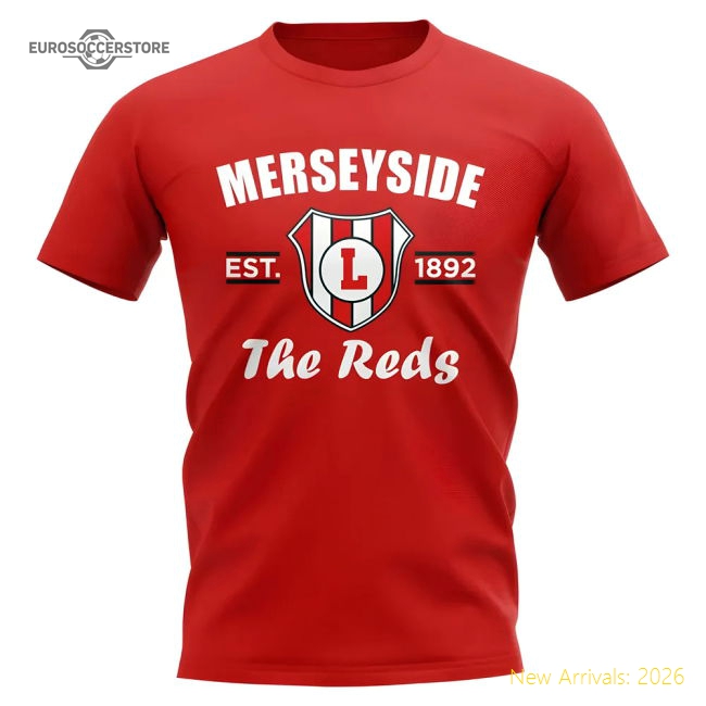 Official Liverpool Established Football T-shirt (red) - Premium