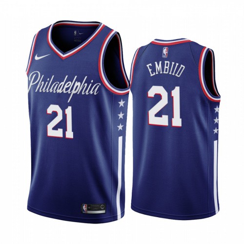 Philadelphia 76ers Joel Performance Performance Jersey #21 Athletic