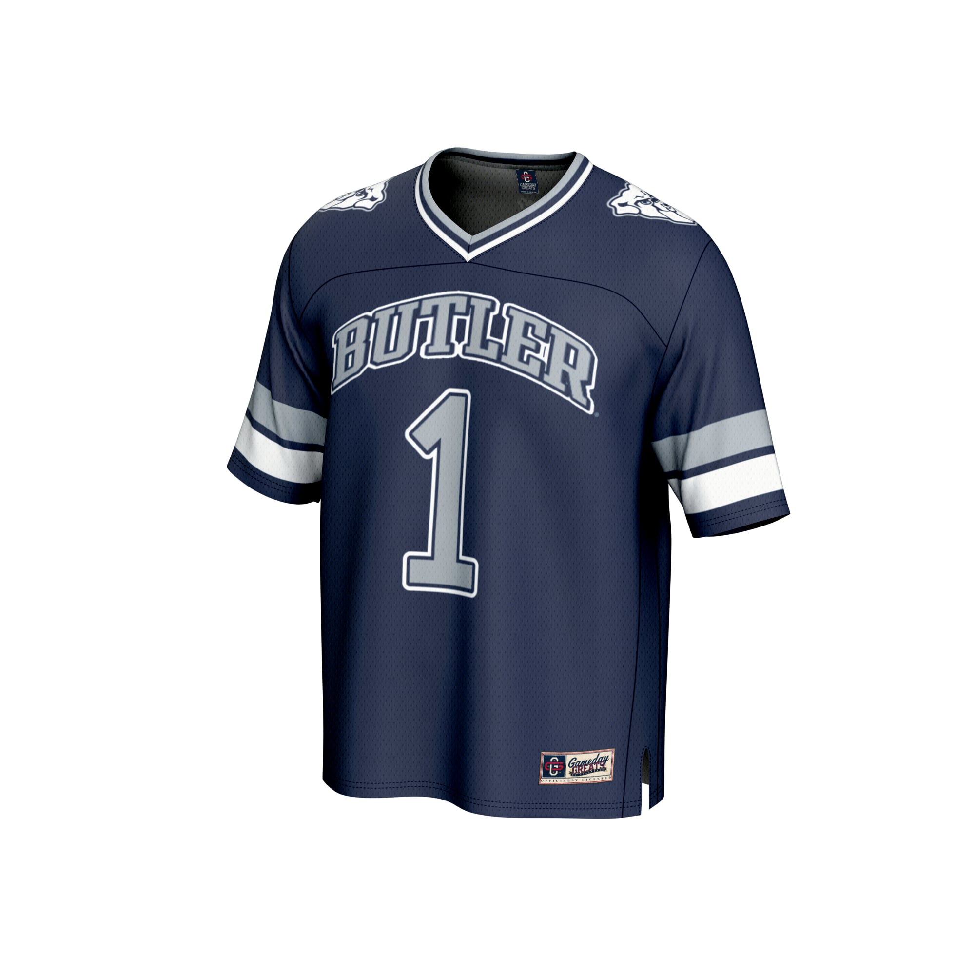 #1 Navy Butler Bulldogs Lightweight Collegiate Football Fashion Jersey