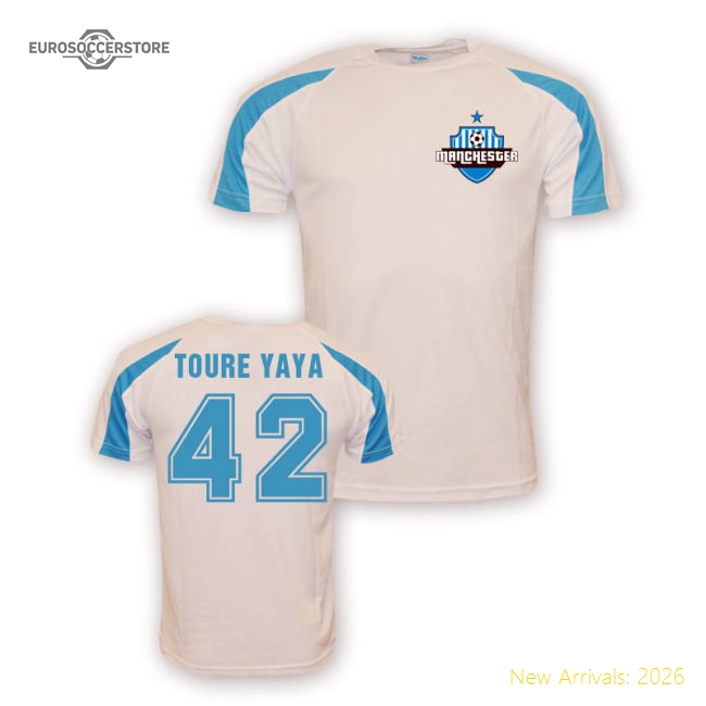 Yaya City Toure Man Sports Training Jersey (White) In Multiple Adult