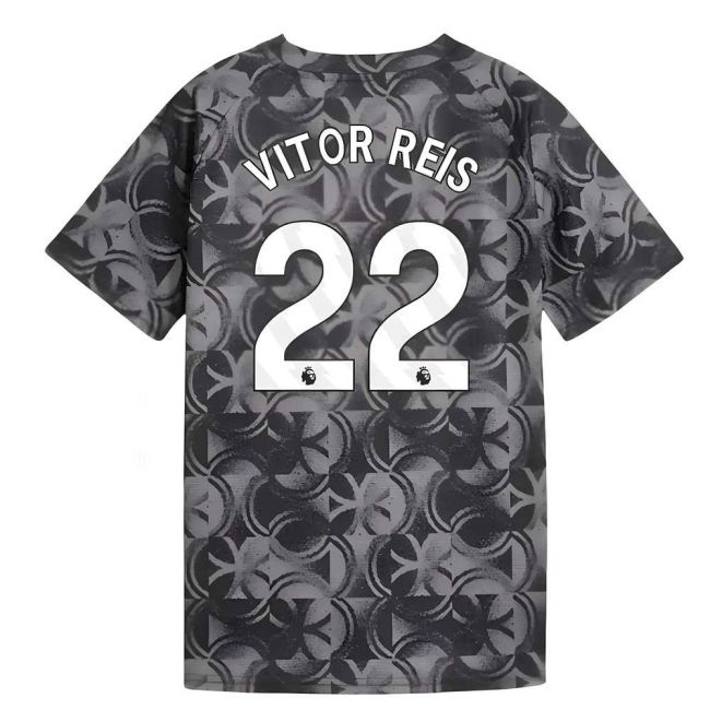 vintage 2025-2026 Man City Warm Up Jersey (Black) - Kids (Vitor Rei...