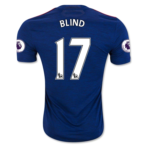 Manchester UnitedD Away 2016-17 BLIN 17 Soccer Jersey Shirt -