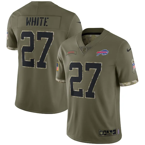None White Buffalo Limited Jersey - Olive | NFL Player Jersey