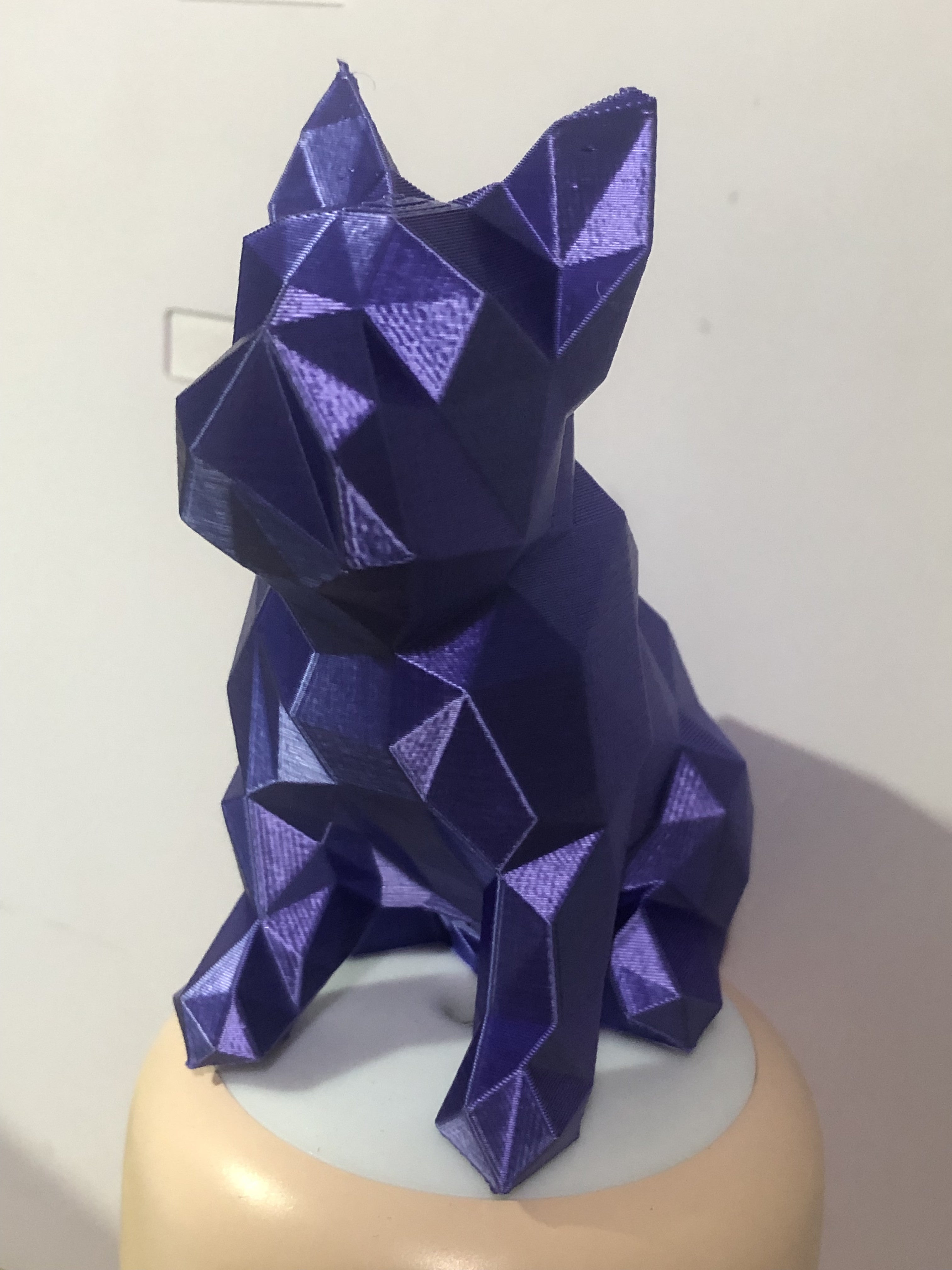 French Bulldog Frenchie 3d Printed Abstract Sculpture Unique Home Decor