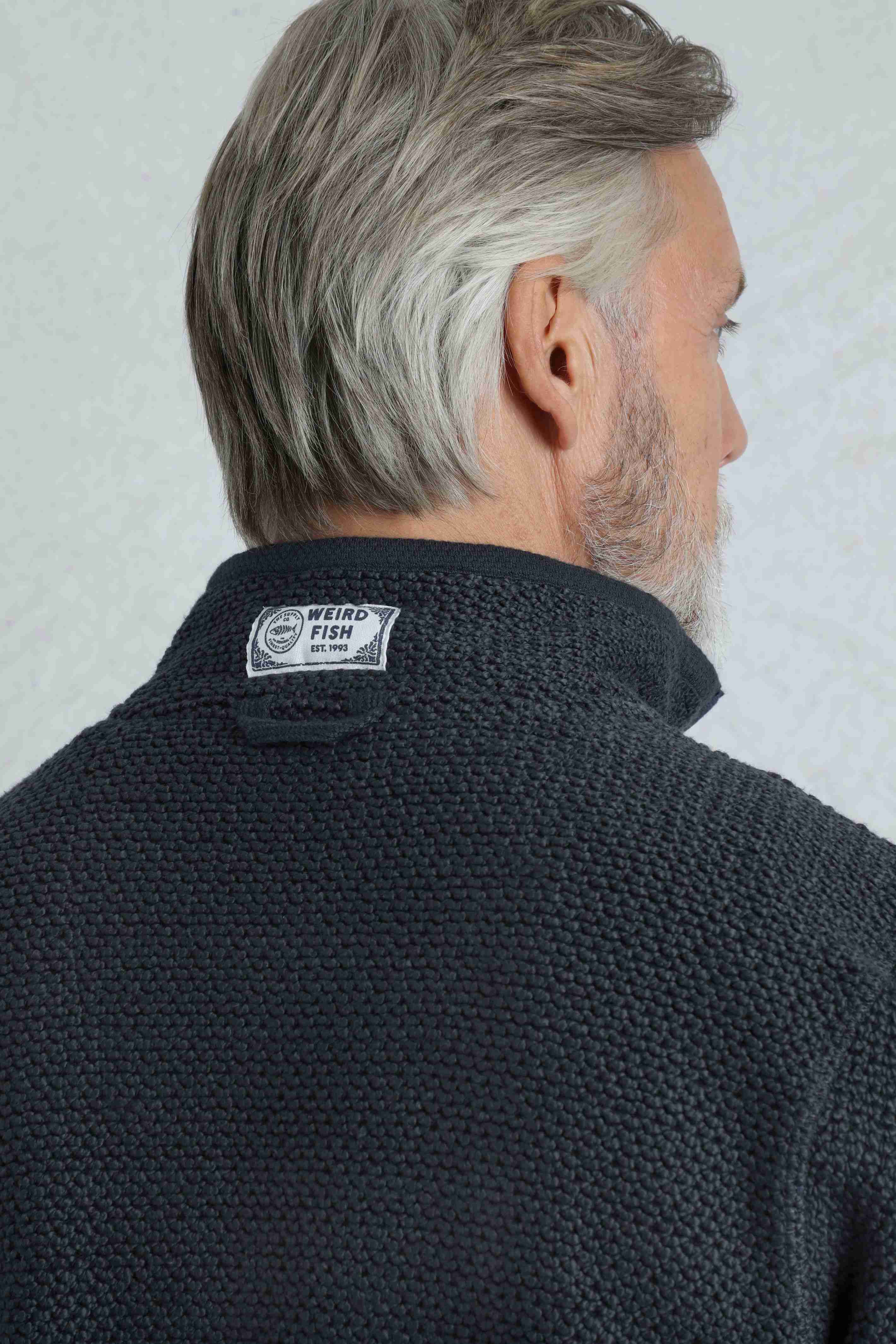 Kielder 1/4 Zip Limited Edition Macaroni Sweatshirt Dark Navy