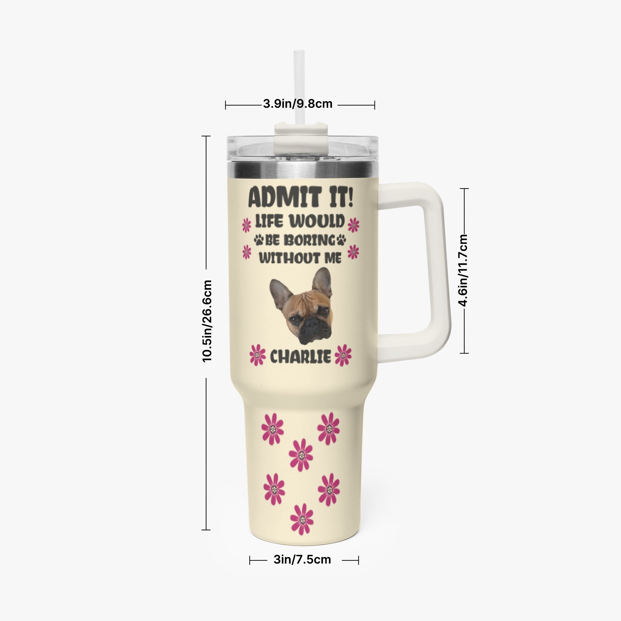 - Durable Personalized Car Tumbler Cup Paw Protection | Durable Build
