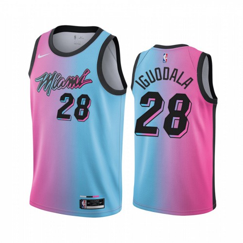 Blue MIA Miami Heat #28 Nike Professional Jersey Basketball Jersey