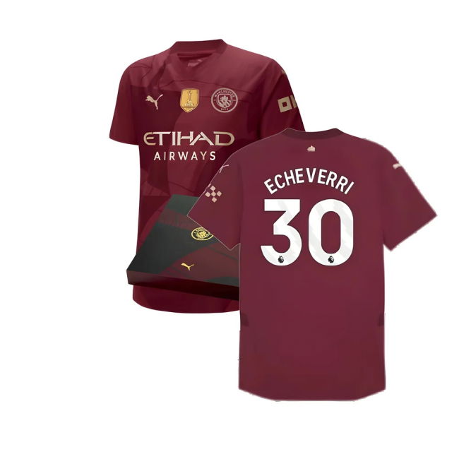 2024-20 Man City Official Third Football Kit Echeverri #30 M S