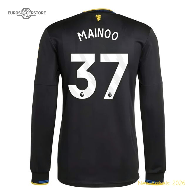 2025-2026 Man Utd Authentic Long Sleeve Third Shirt (mainoo 37)