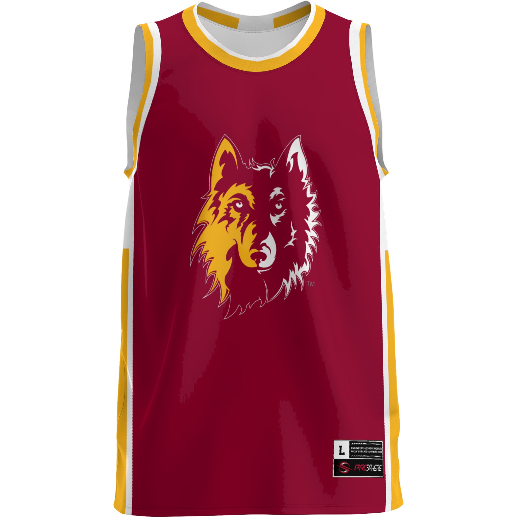 [DDG] Northern State University Wolves GameDay Greats Lightweight Basketball Jersey - Maroon