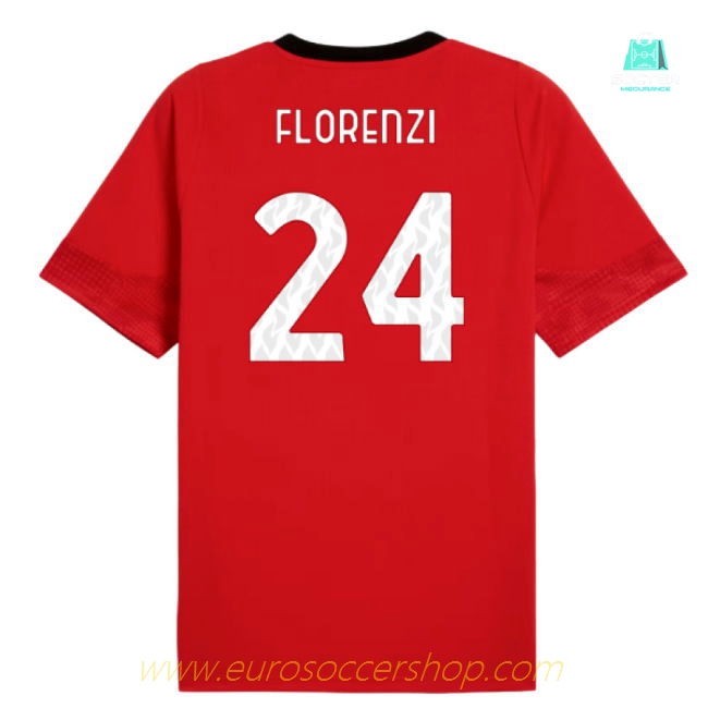 2025-2026 AC Milan Training Jersey (Red) (Florenzi 24)