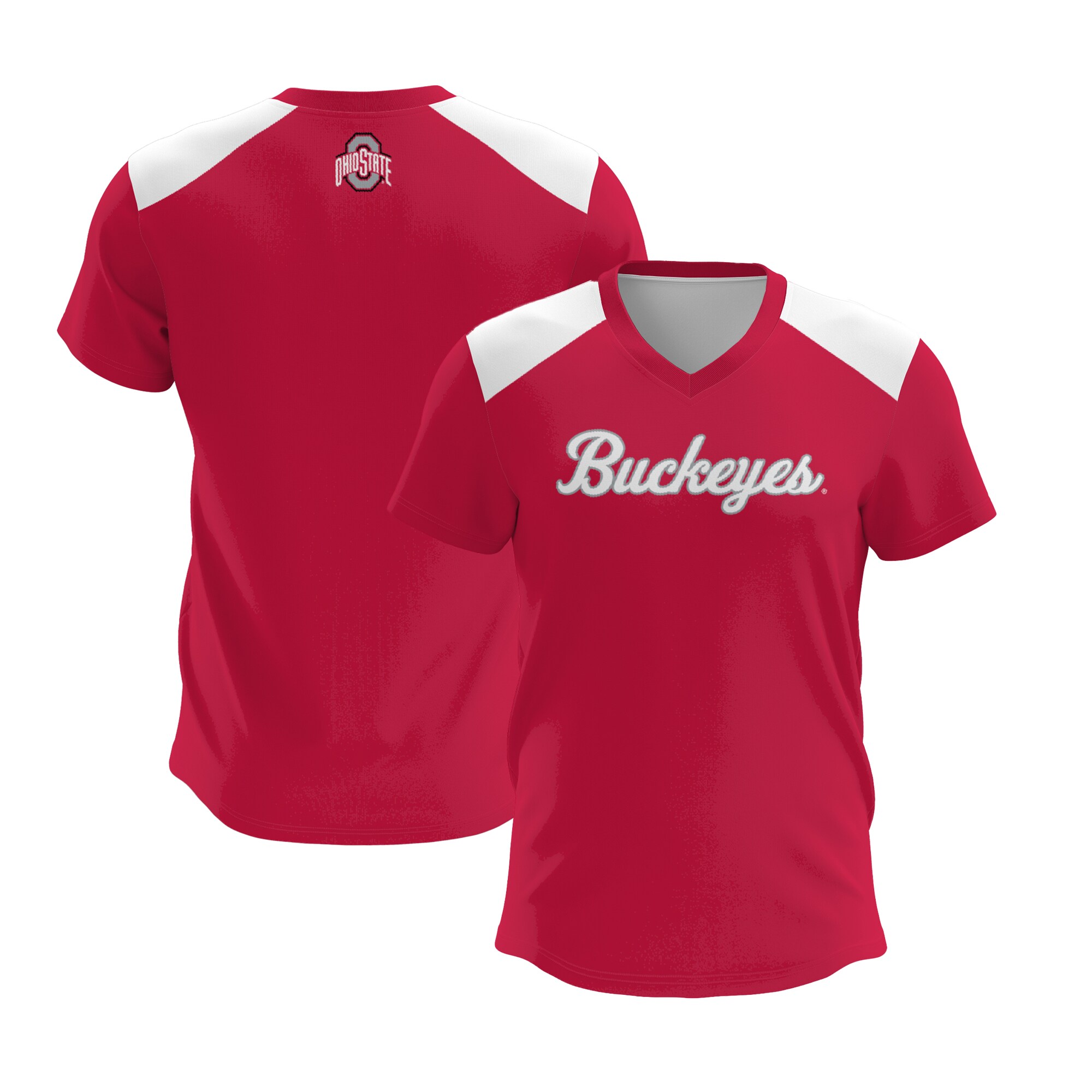 [DDG] Ohio State Buckeyes GameDay Greats Youth Lightweight Lacrosse Jersey - Scarlet