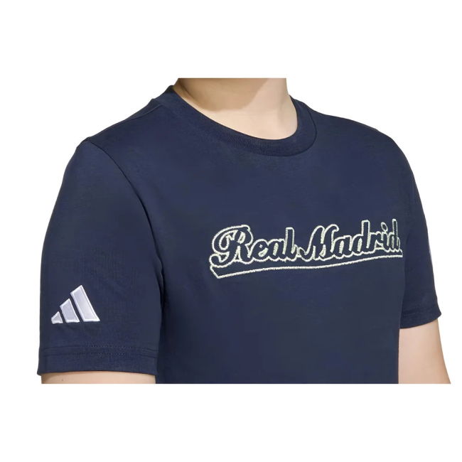 2025-2026 Real Madrid US Tee (Legend Ink) - Navy - Match Day Ready ...
