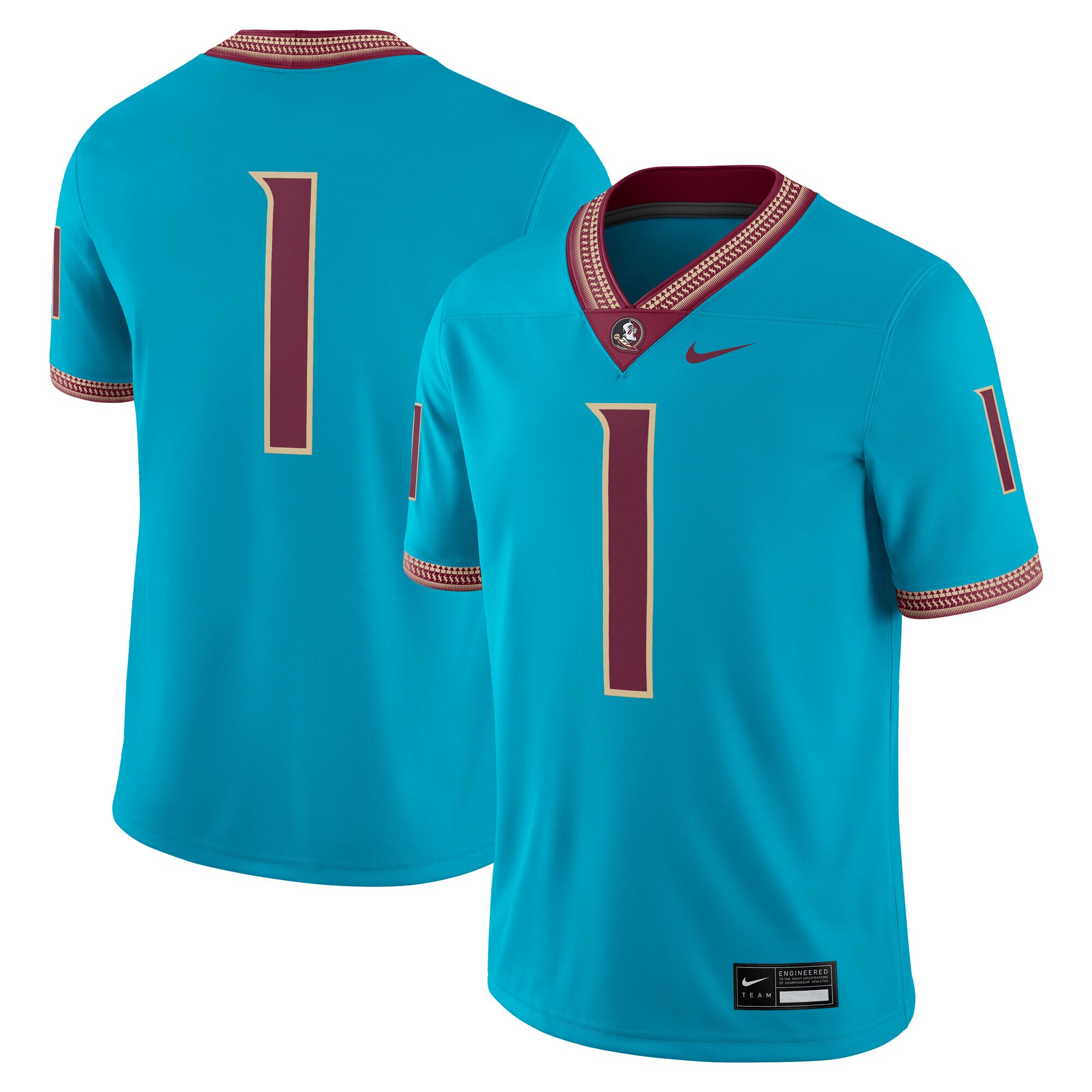 [NJP] Florida State Seminoles Alternate Game Jersey - Turquoise