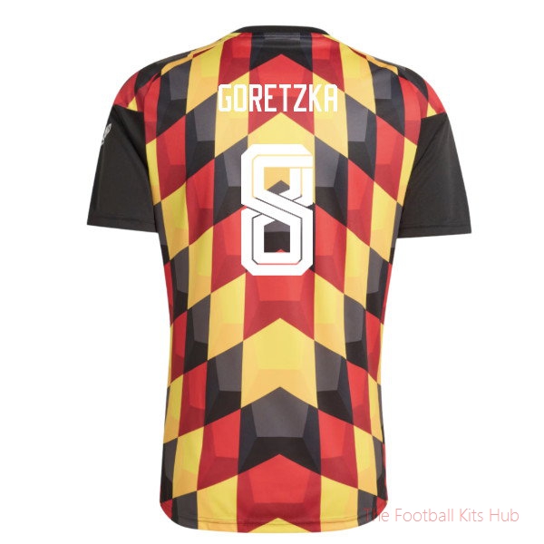 Germany Pre-Match Shirt Junior Soccer Jersey 2026-2027 Goretzka #8 Kids'