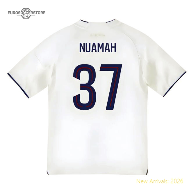Premium-grade 2025-2026 Olympique Lyon Home Shirt (kids) (nuamah 37)