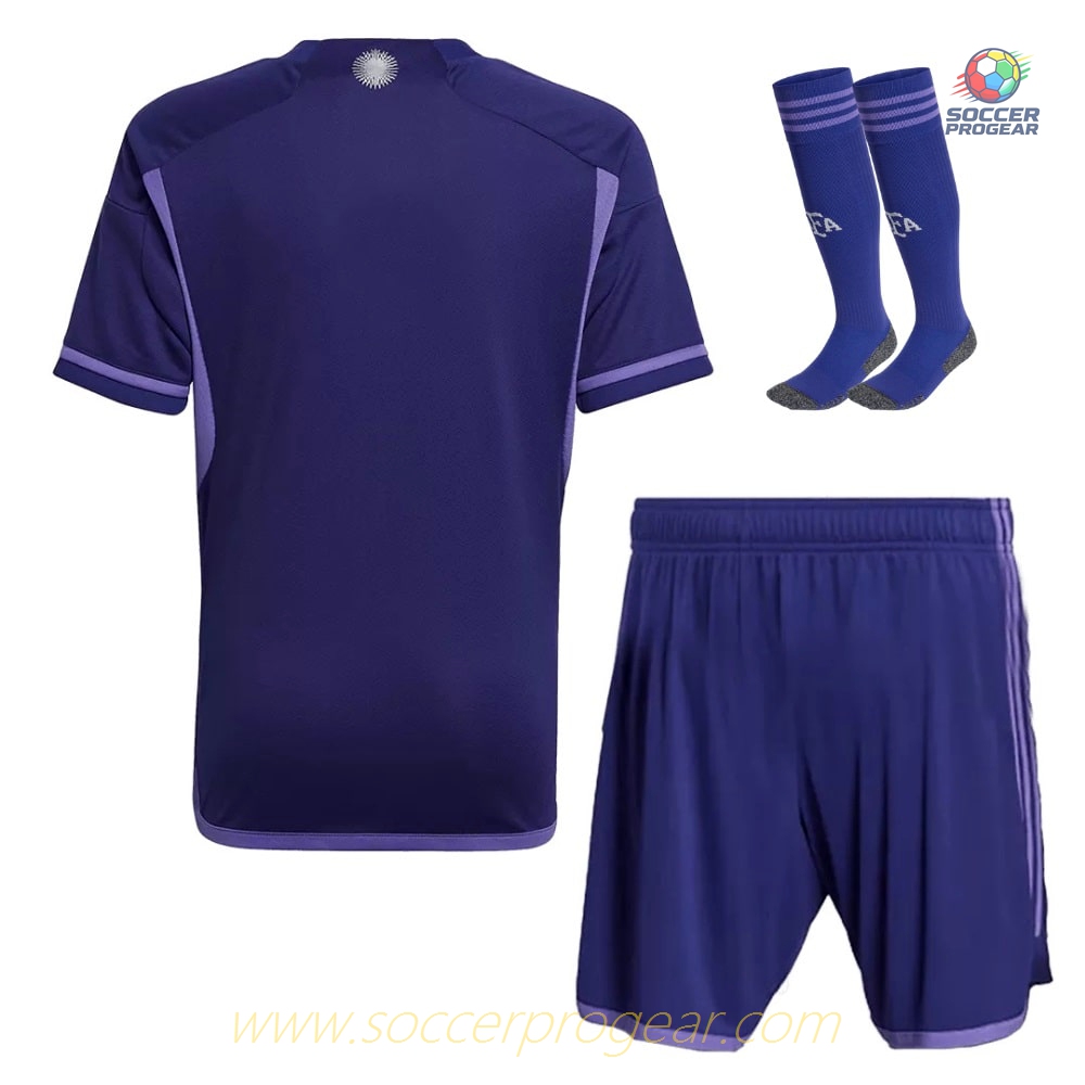 ARGENTINA FIFA Approved 3 STAR AWAY KIDS JERSEY 2022 2023