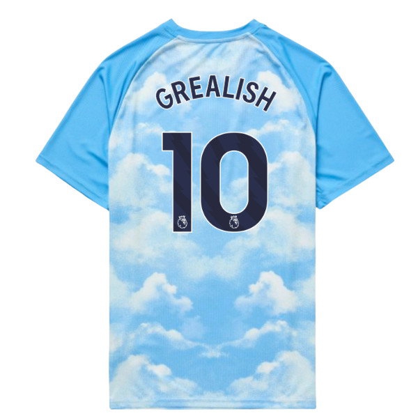 [HP] 2026-2027 Man City Warm Up Jersey (Icy Blue) - Kids (Grealish 10)