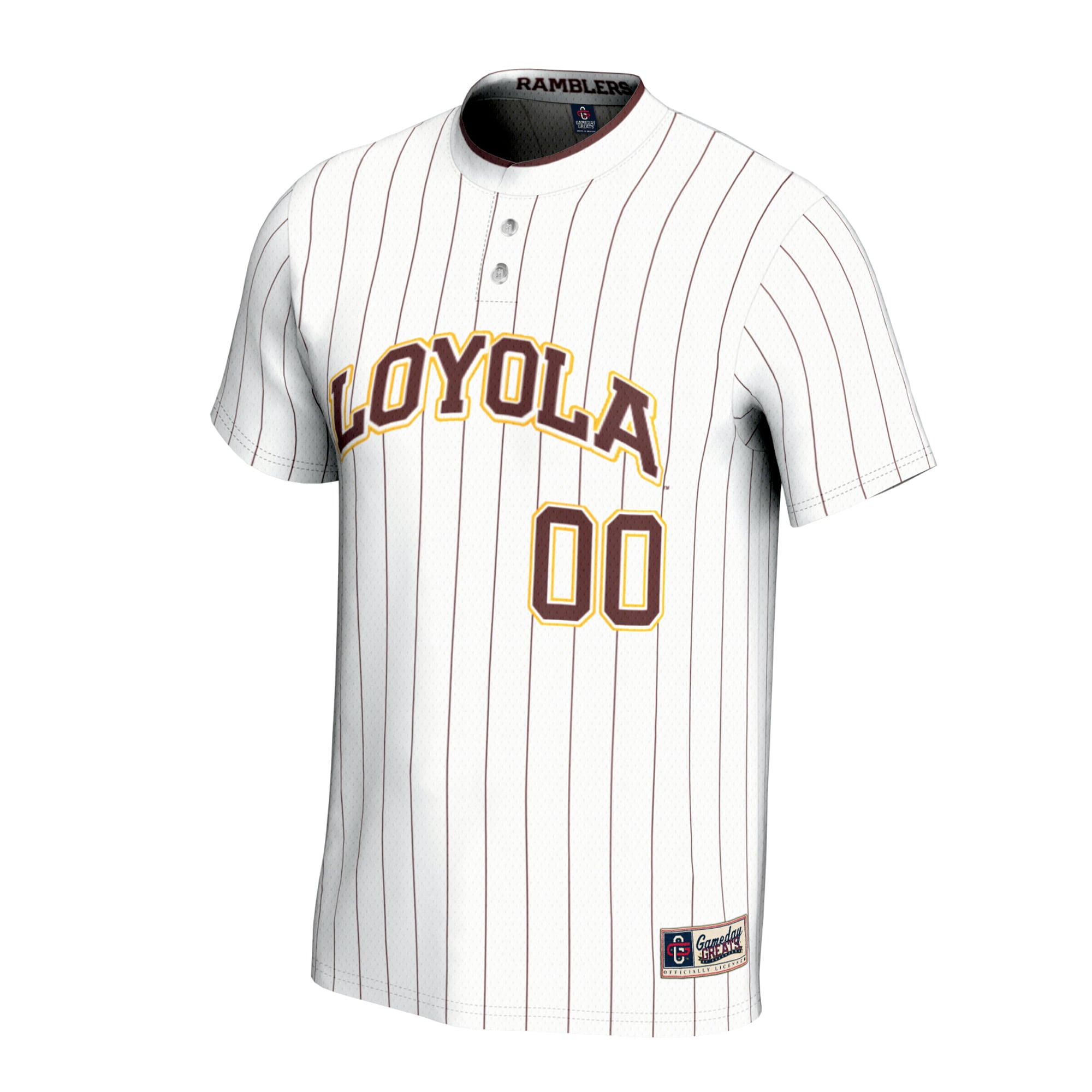 [DDG] Loyola Chicago Ramblers GameDay Greats Youth NIL Pick-A-Player Lightweight Collegiate Softball Fashion Jersey - White
