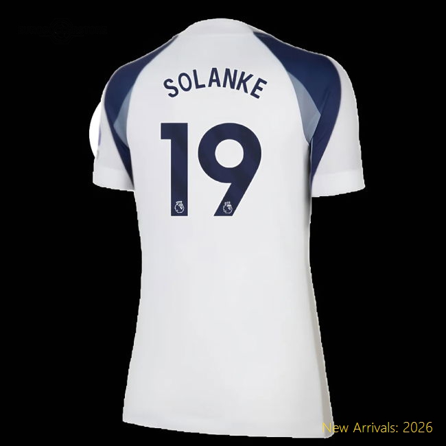 Premium Womens Football Team Solanke Jersey 2025-2026 Soft-touch