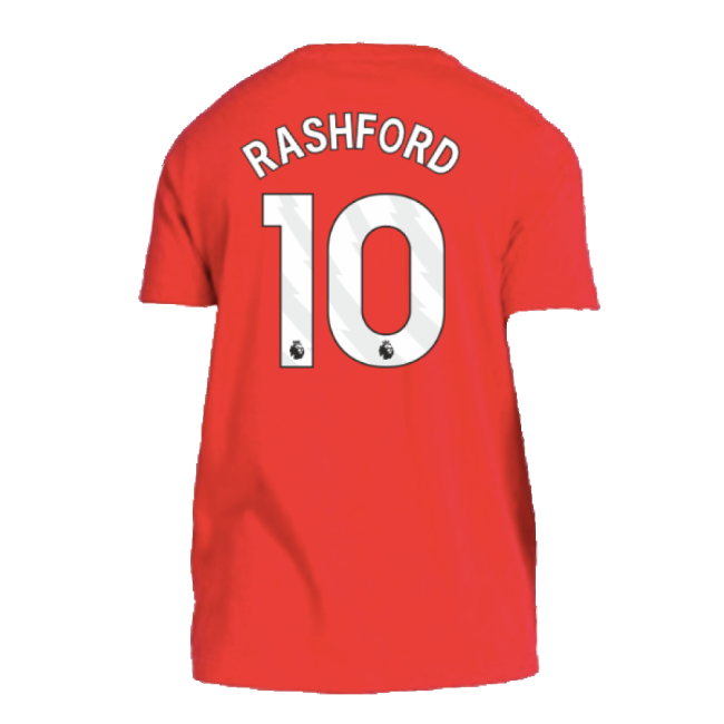 Official 2024-2025 Man Utd Dna Tee (red) (rashford 10) - Premium