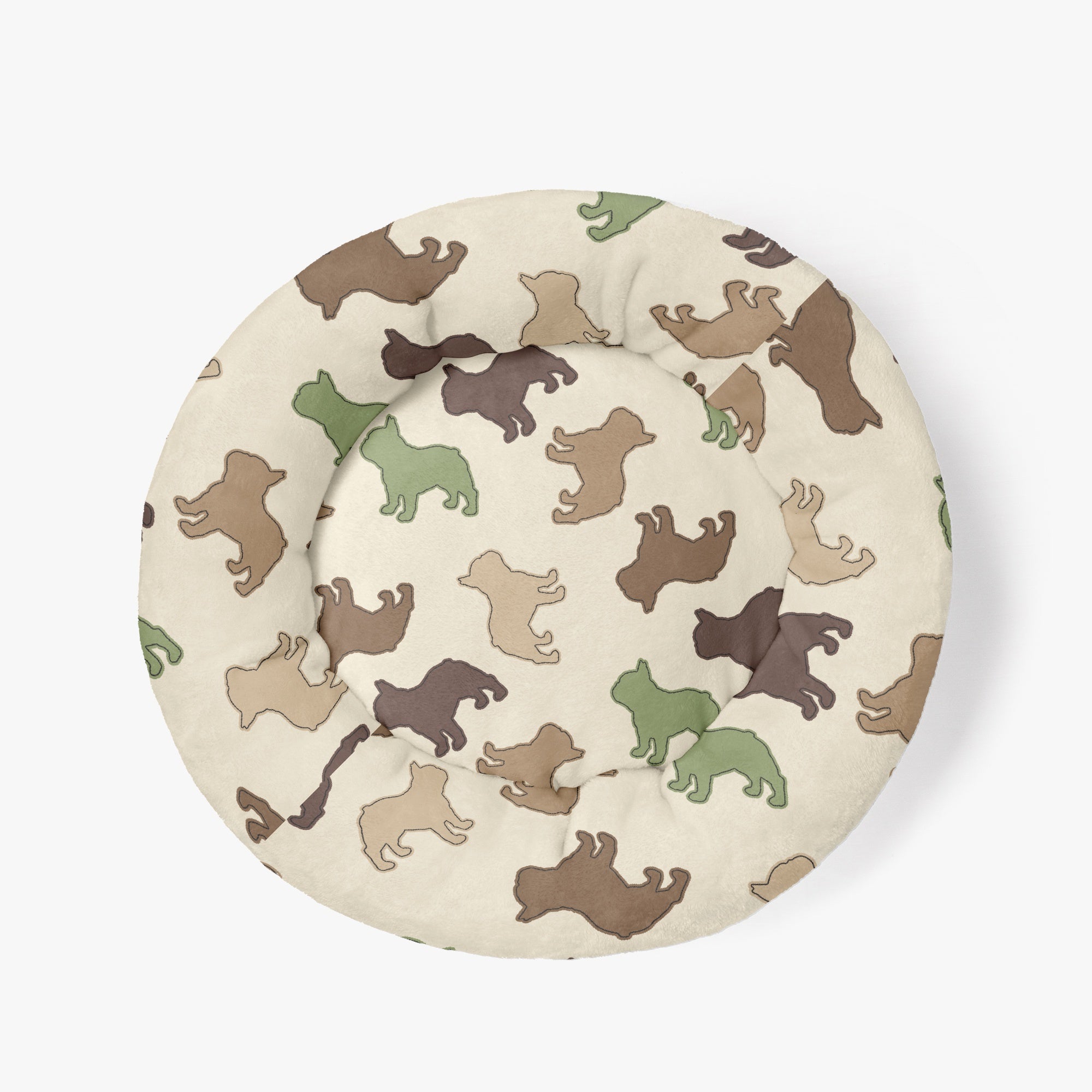 Bed | Anti-anxiety French Bulldog Donut Bed Winter Wear | Safe For Paws